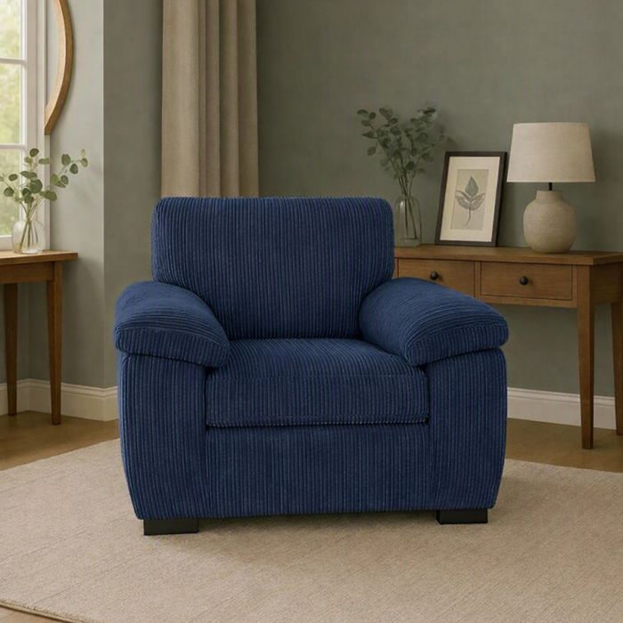 Armchair - CORDURA Jumbo Cord Chair Blue