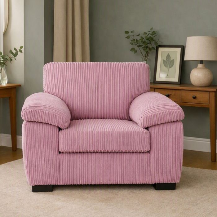 Armchair - CORDURA Jumbo Cord Chair Pink