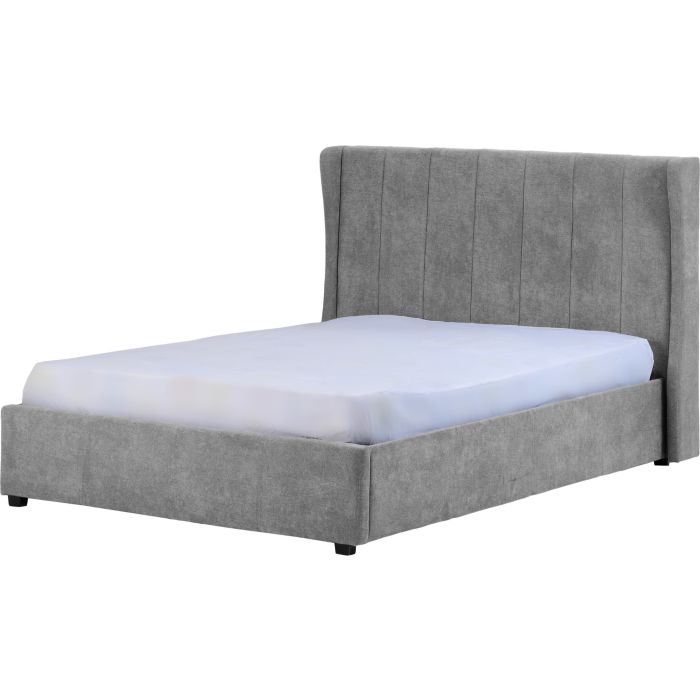 Amelia Plus 4ft6 Double Storage Bed - Dark Grey Fabric