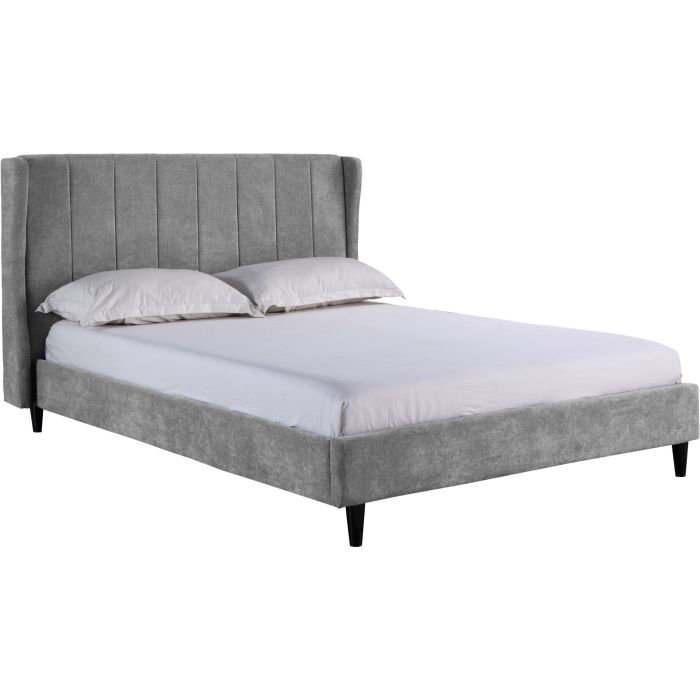 Amelia 5ft Kingsize Bed - Dark Grey Fabric