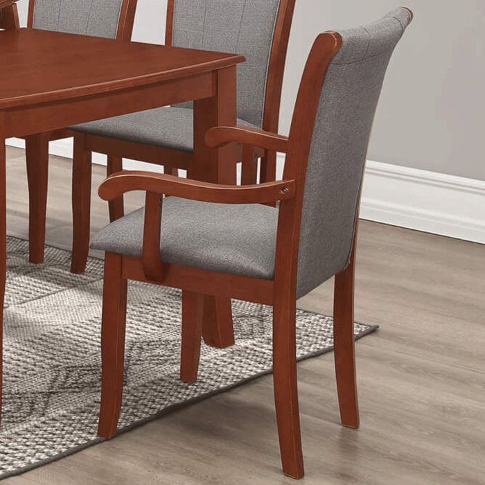 Corby Set of 2 Dining Arm Chairs - Mahogany