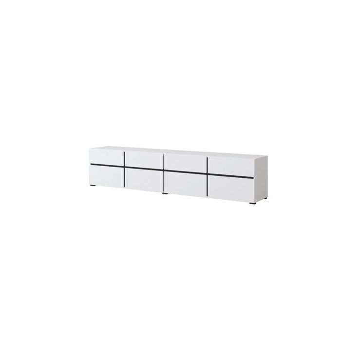 TV Cabinet - TAYLOR TV Unit White 225cm