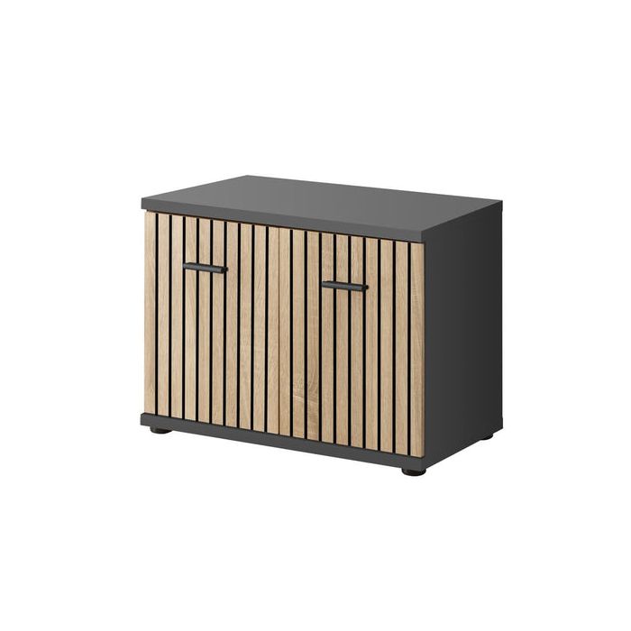 Display Rack - EVERETT Display Cabinet Anthracite 60cm