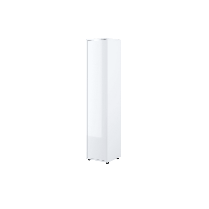 Display Rack - DONNELL Display Cabinet White Gloss 45cm