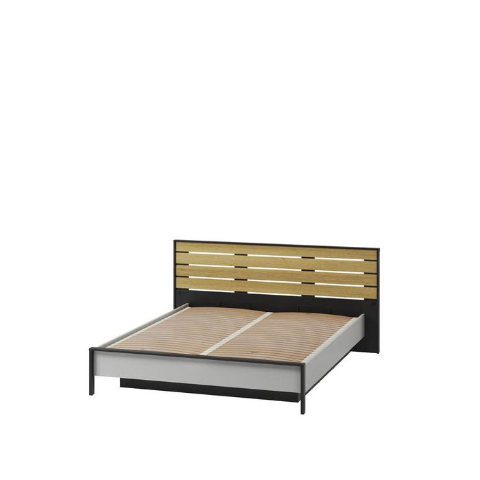 Kingsize Bed - STARK Ottoman Bed Grey