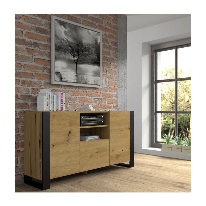 Sideboard - NORLINA Sideboard Oak Artisan 158cm
