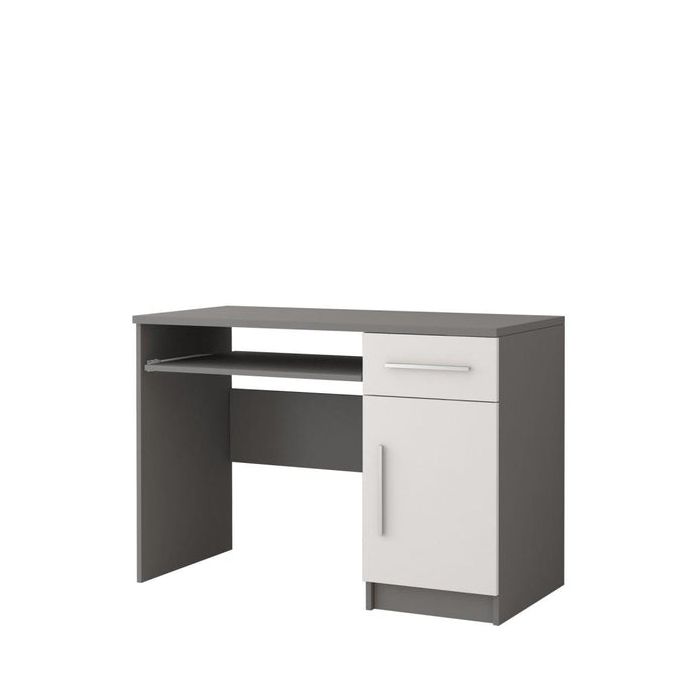 Office Desk - BRAYDEN Computer Desk Grey Matt 110cm