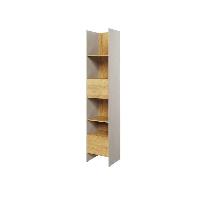 Bookcase - BARCENA Bookcase Oak Hickory 44cm