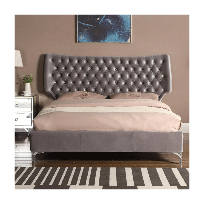 Erewash Grey Velvet - King Size