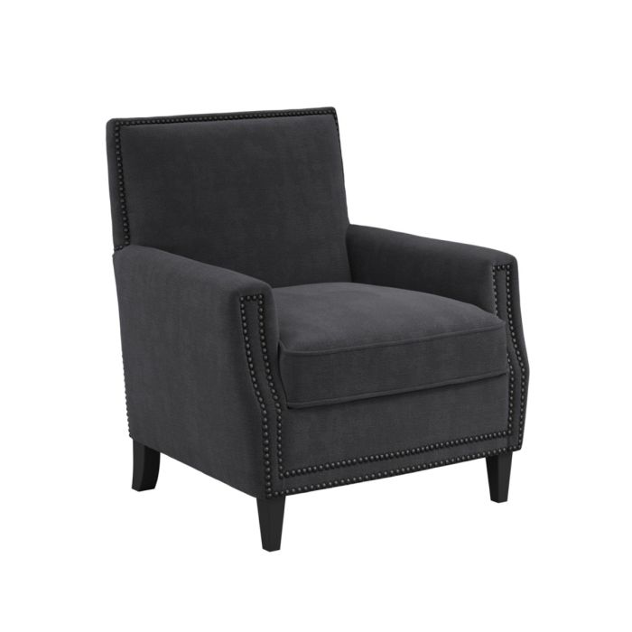 Carter Elegant Design Fabric Chair - Anthracite