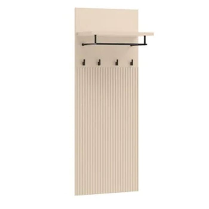 TRADESSA Hallway Wall Mounted Coat Rack - Beige