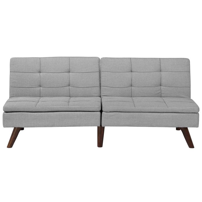 Fabric Sofa Bed Light Grey RONNE