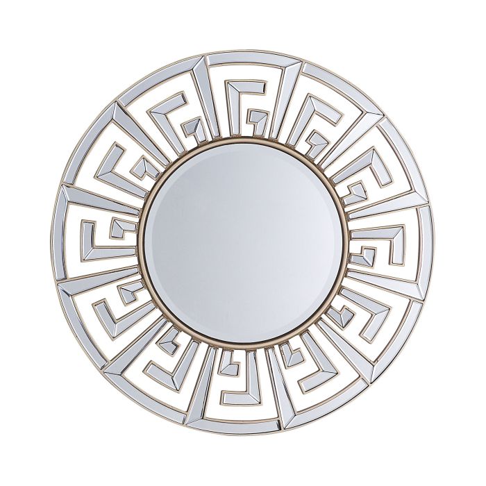 Round Metal Wall Mirror 70cm Gold