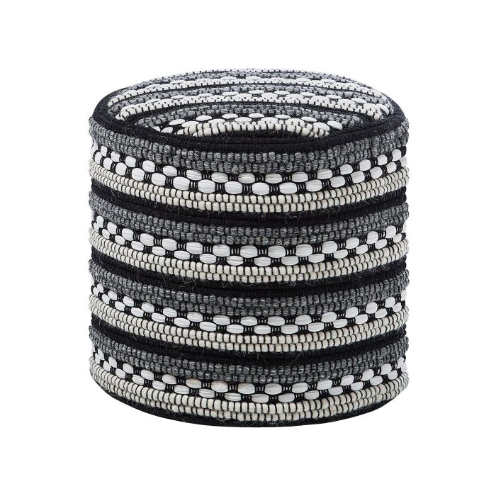 Pouffe Black and White GUNTUR