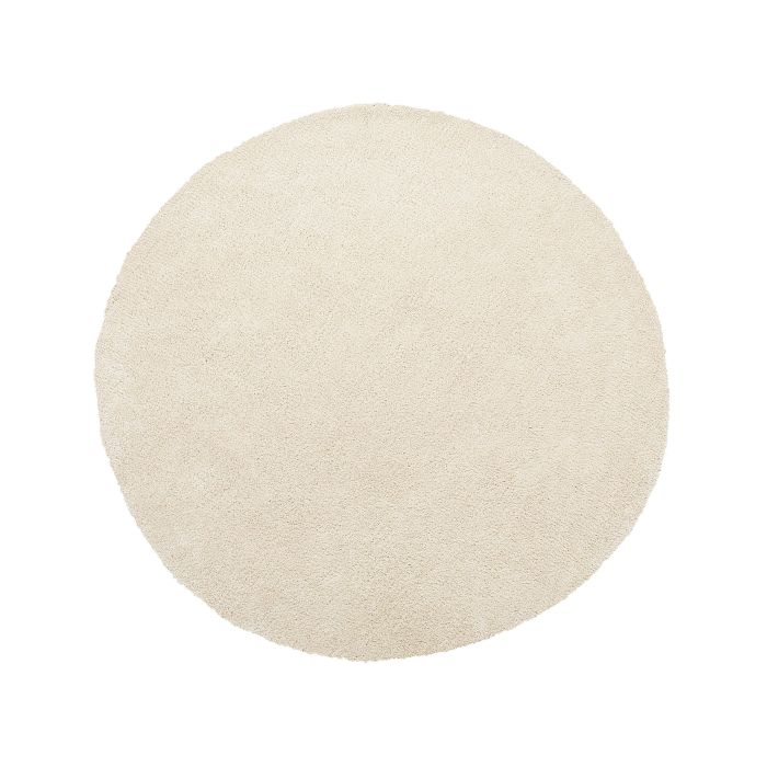 Shaggy Round Area Rug 140cm Beige
