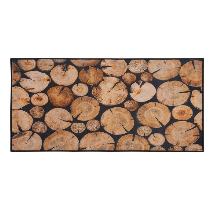 Area Rug 80x150cm Wood Log Print