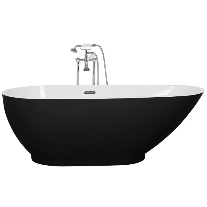 Freestanding Bath 1730 x 820 mm Black and White GUIANA