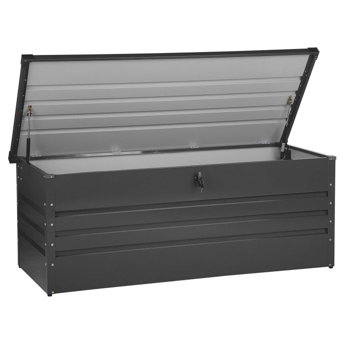 Garden Storage Box 165 x 70 cm Dark Grey CEBROSA