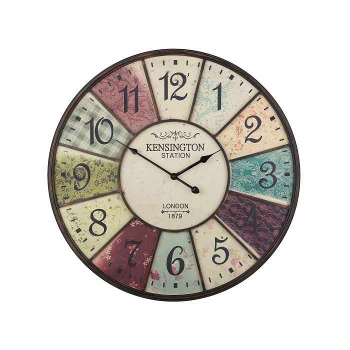 Iron Wall Clock ø 59 cm Multicolour BOSWIL