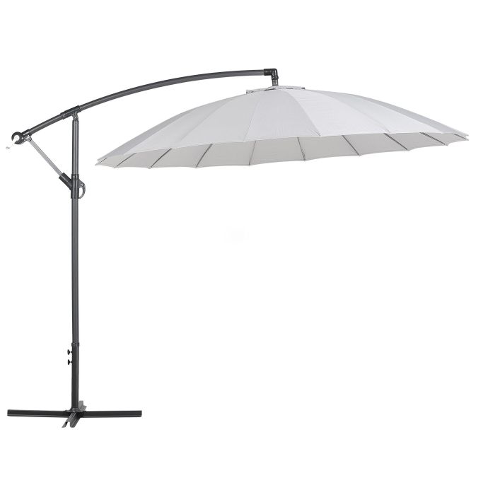 Cantilever Garden Parasol 2.68 m Light Grey CALABRIA II