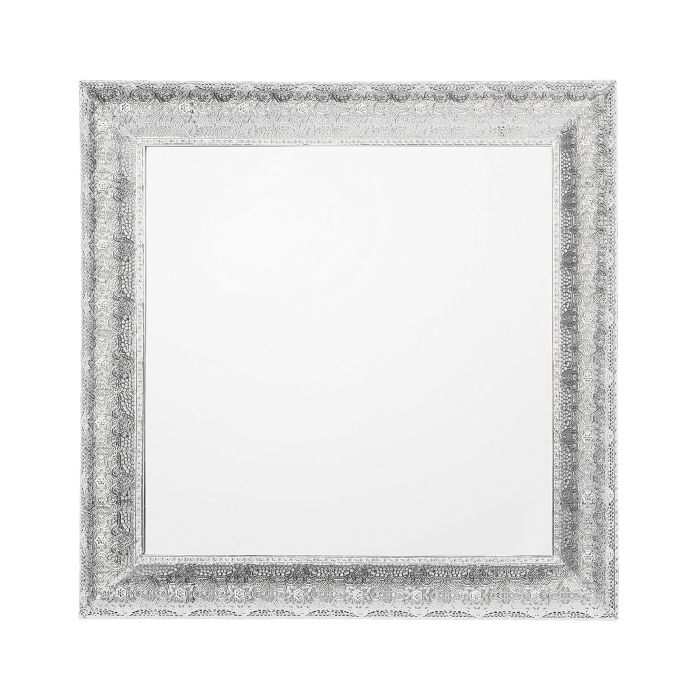Metal Wall Mirror 65x65cm Silver