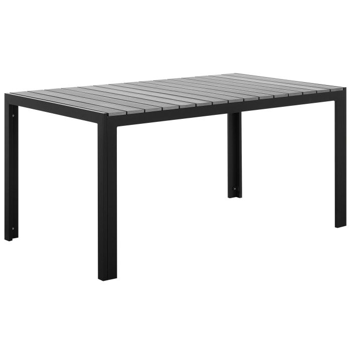 Garden Dining Table 150 x 90 cm Grey COMO
