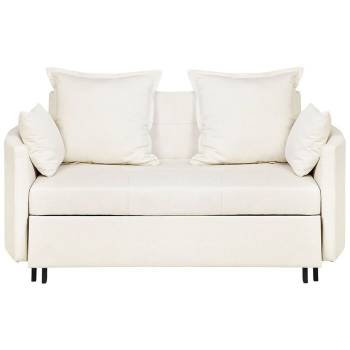 Fabric Sofa Bed Beige HOVIN
