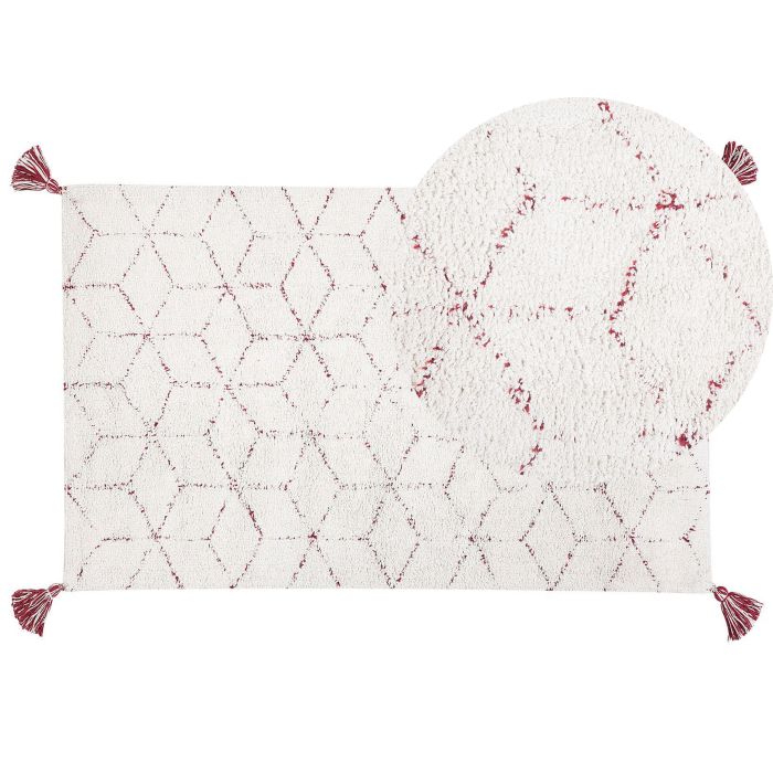 Shaggy Area Rug 80x150cm White