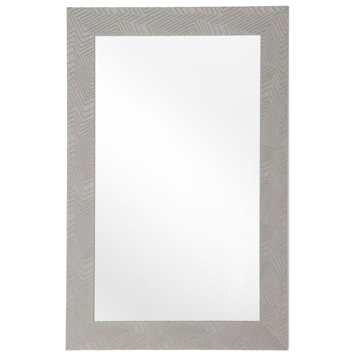 Wall Mirror 60x91cm Grey