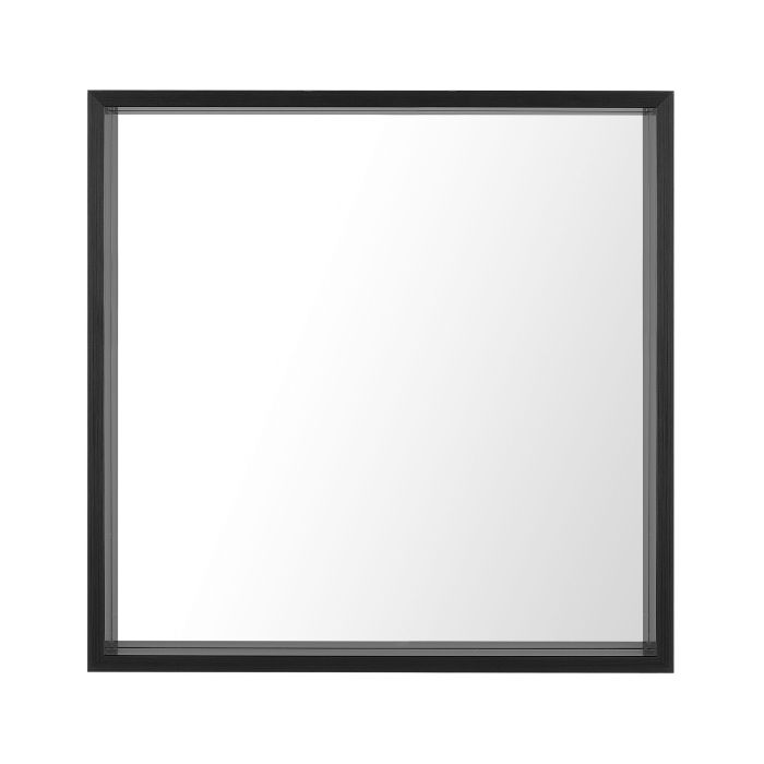 Wall Mirror 50x50cm Black