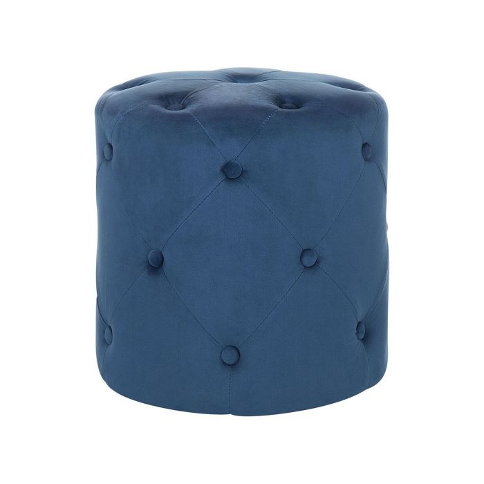 Velvet Pouffe Dark Blue COROLLA