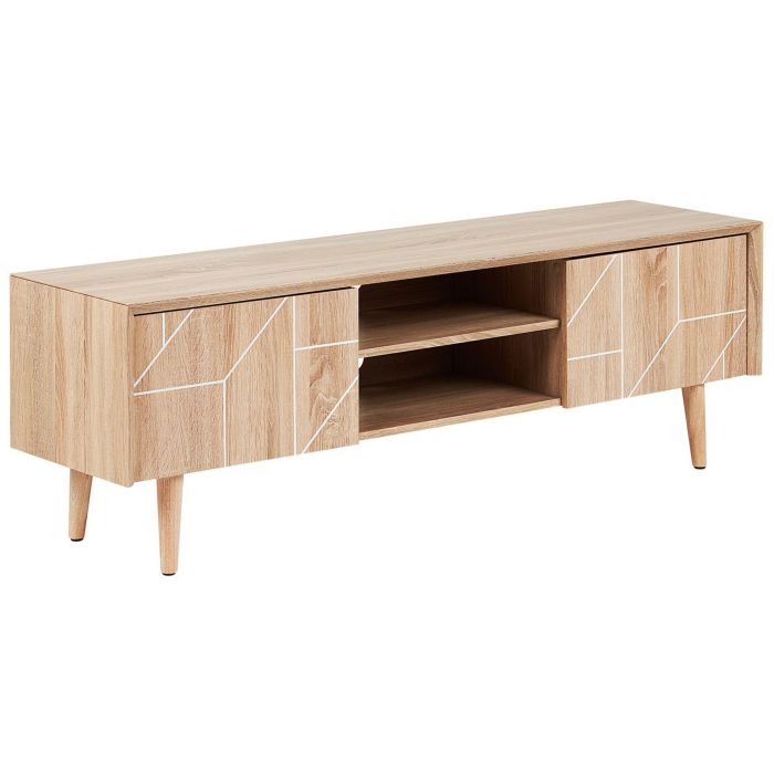 TV Stand Light Wood FRANKLIN