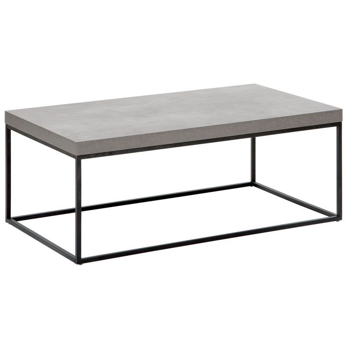 Coffee Table Concrete Effect with Black