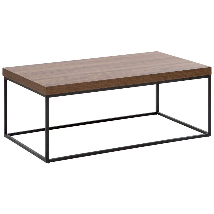 Coffee Table Dark Wood with Black