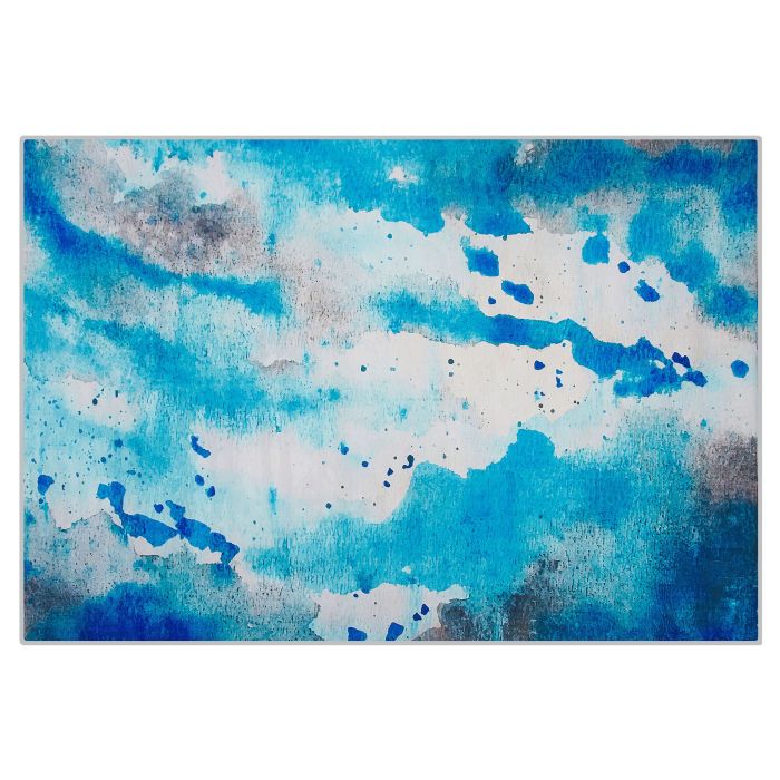 Area Rug 140x200cm Blue and Grey