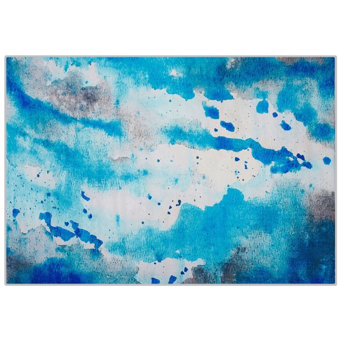Area Rug 160x230cm Blue and Grey