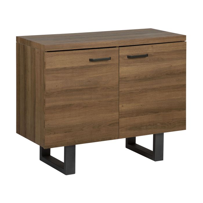 2 Door Sideboard Dark Wood TIMBER