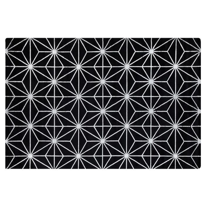 Viscose Area Rug 140x200cm Black