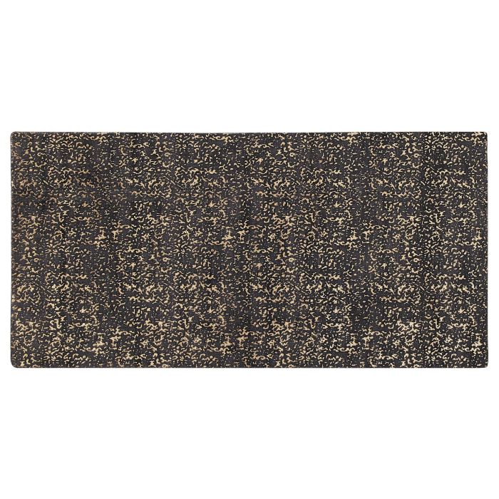 Viscose Area Rug 80x150cm Grey and Gold