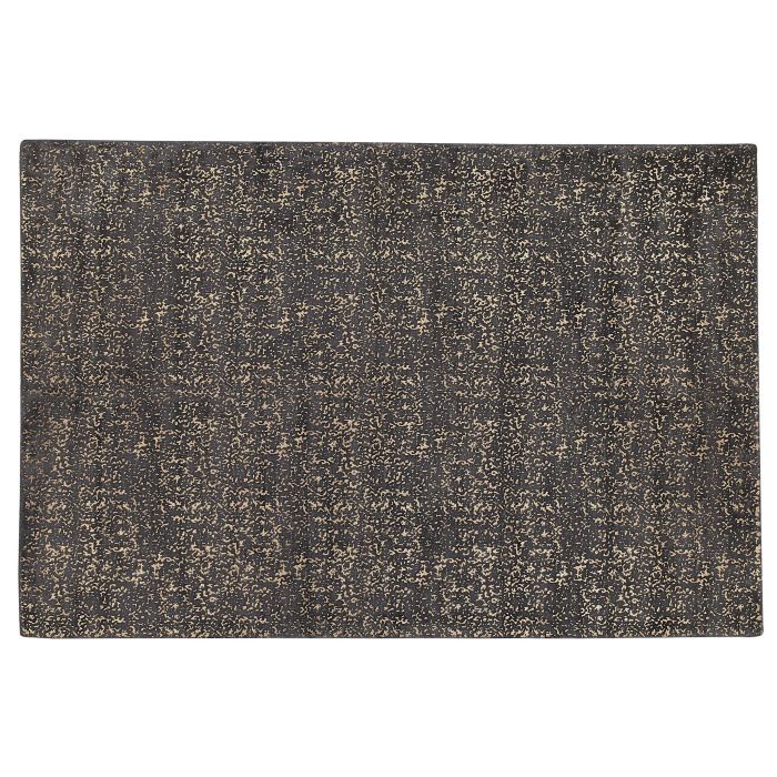 Viscose Area Rug 140x200cm Grey and Gold