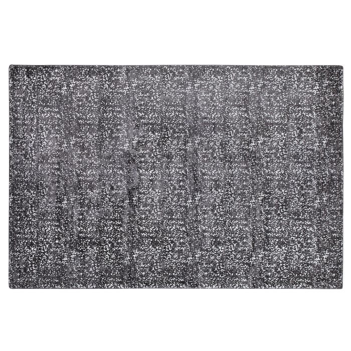 Viscose Area Rug 140x200cm Grey and Silver