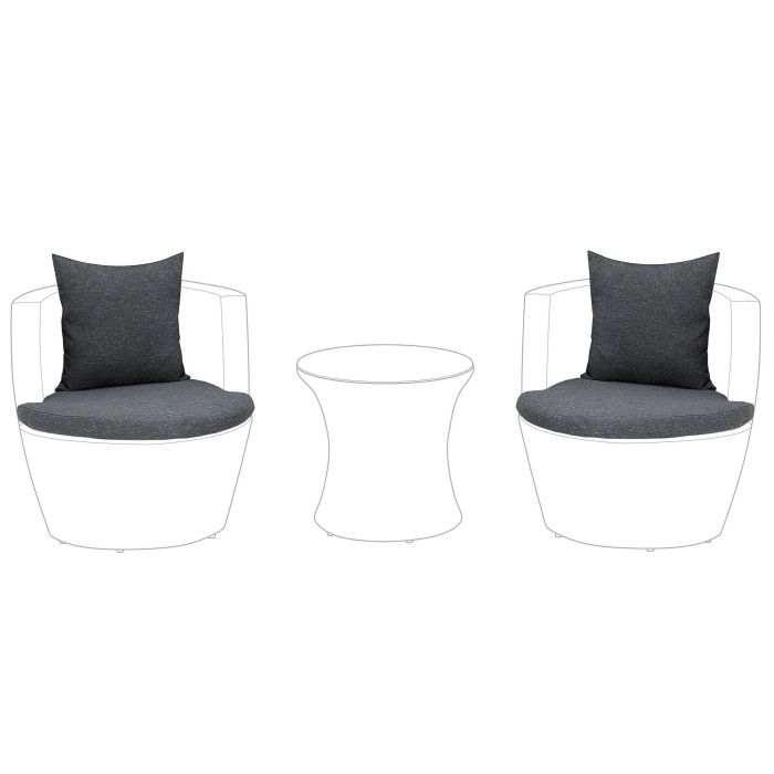 Outdoor Cushion Cover Set Grey CAPRI