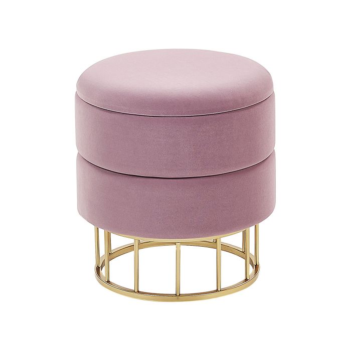 Storage Pouffe Pink ELGIN