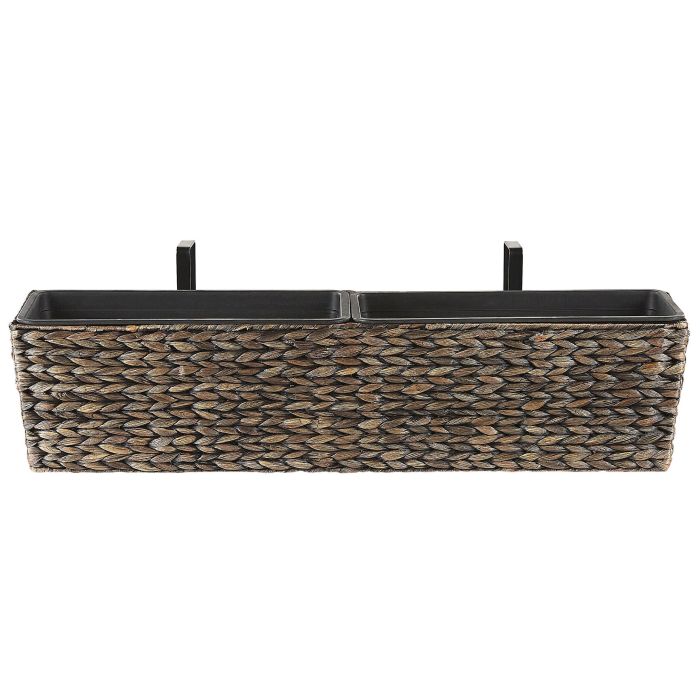 Plant Pot 80 x 20 x 18 cm Brown KAWALA