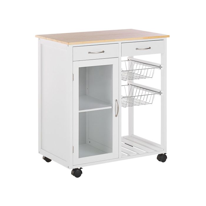 Kitchen Storage Trolley White BOVES