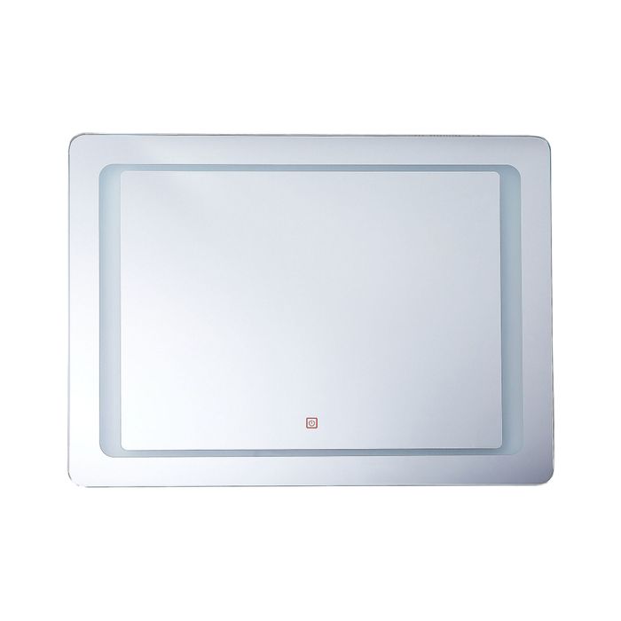 LED Wall Mirror 60x80cm Silver