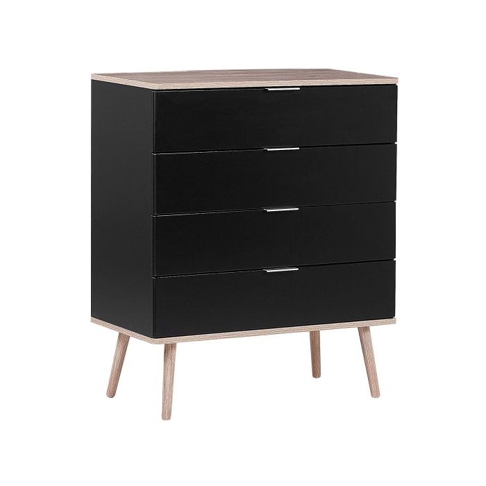 Black Chest of Drawers - SIMPLISTIC Medium Chest 4 Drawers