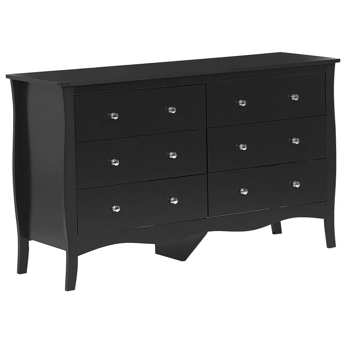 Black Chest of Drawers - JAPAN Large Chest 6 Drawers
