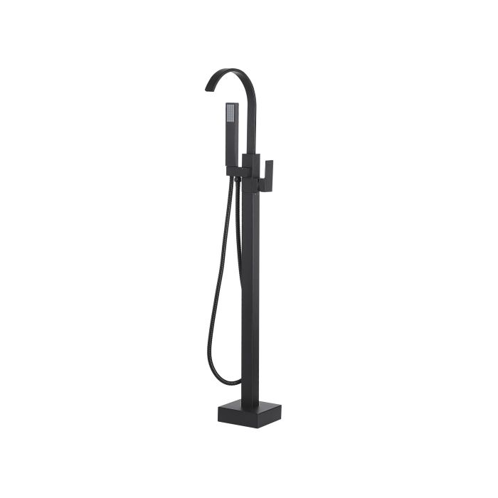 Freestanding Bath Mixer Tap Black RIBBON