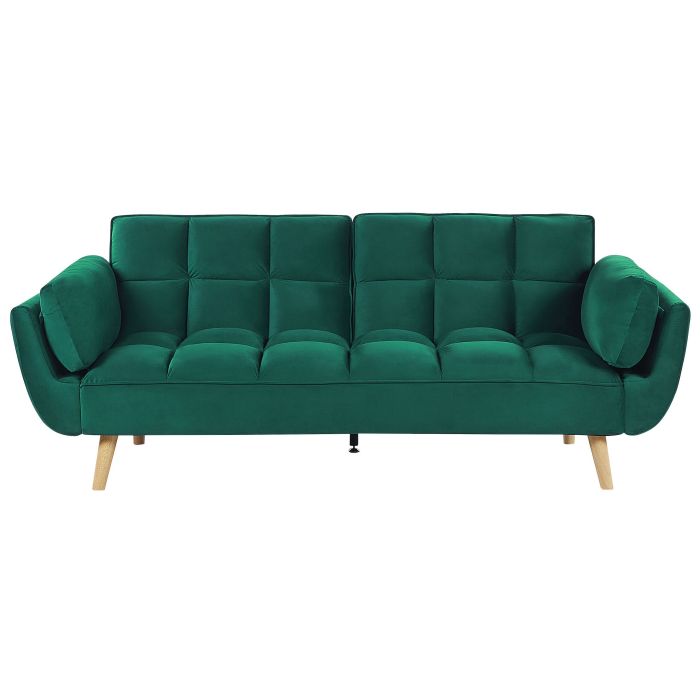 Velvet Sofa Bed Green ASBY